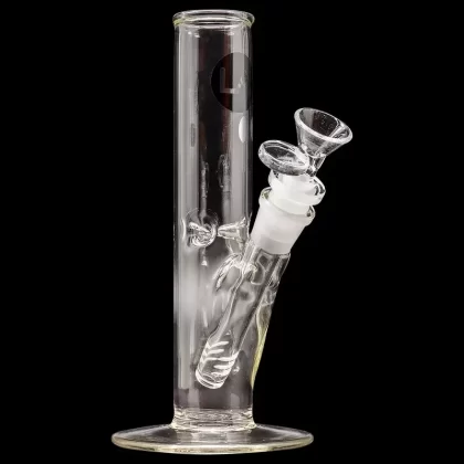 LA Pipes “Simply Guy” 9″ Straight Water Pipe with Ice Pinch