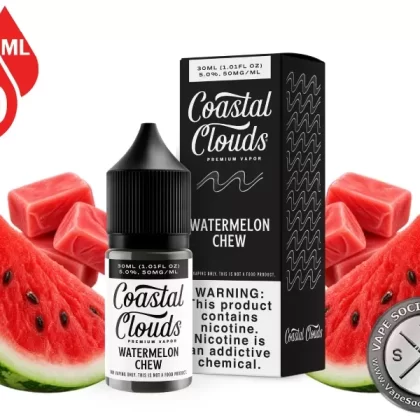 Watermelon Chew Coastal Clouds Salt 30ml - Vape Product, Vape Product