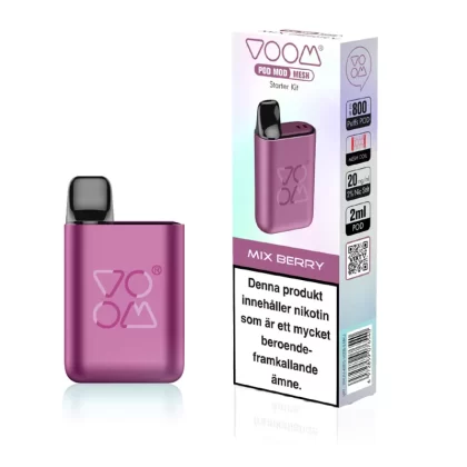 Voom Pod Mod Starter Kit – Mix Berry Ink. – Pod System - VOOM / Yes / 20mg / 800
