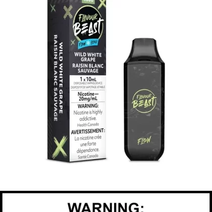 Wild White Grape Iced Flavour Beast Flow Disposable Vapes