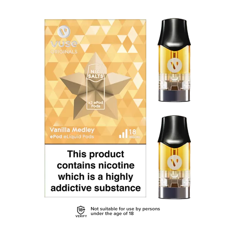 Vuse ePod vPro Vanilla Medley Pods - 18mg - Vape Product