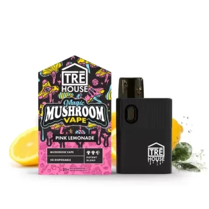 Tre House Pink Lemonade Microdose Magic Mushroom Vape Pen - quantity#Single Vape>Buy 2 & Save 5%