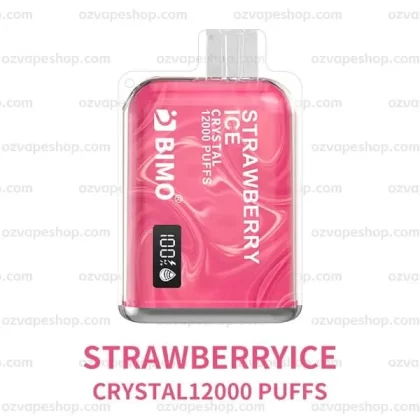 BIMO Crystal 12k Puffs- Strawberry Ice - Ozvapeone