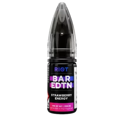 Strawberry Energy BAR EDTN Riot Squad Nic Salt E-Liquid - 10mg