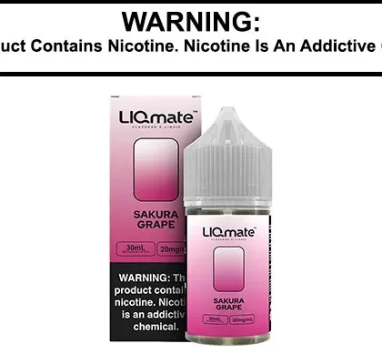 SAKURA GRAPE BY 7 DAZE LIQMATE SALTS 30ML - Vapejuice