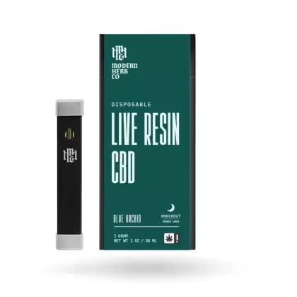Live Resin CBD Disposable: Knockout - Strain#Pineapple Kush