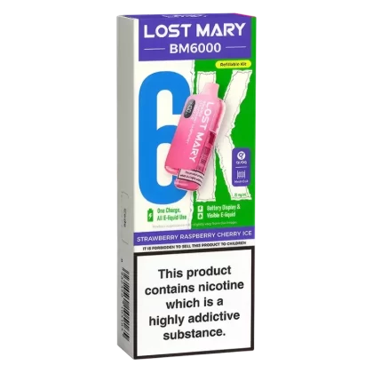 Lost Mary BM6000 Strawberry Raspberry Cherry Ice Prefilled Pod Kit
