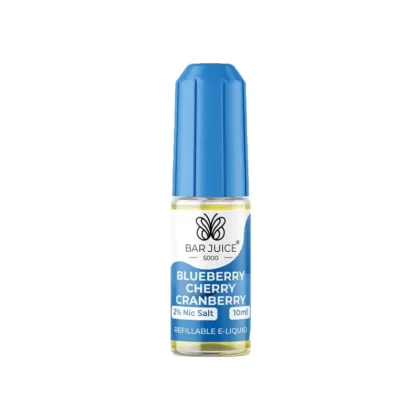 Bar Juice 5000 Blueberry Cherry Cranberry E Liquid 10ml - Nicotine Strength#20mg>10mg>5mg