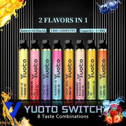 Original Yuoto Switch Disposable Vape Pod Device Pen 3000 puffs ( )