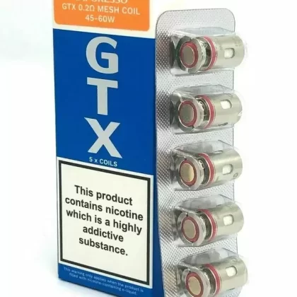 0.2ohm Mesh Coil Vaporesso® GTX Coils (5-Pack) – For PM30, PM80, Luxe, Swag