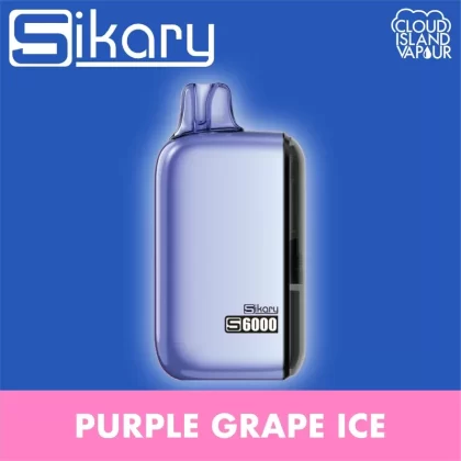 SIKARY S6000 Disposable Vape – Purple Grape Ice