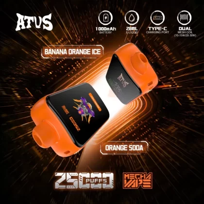 ATVS 25000 25K Puffs Original DTL/MTL Modes LCD Display Disposable Vape - Vapeq10