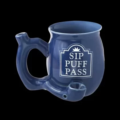 Roast & Toast Sip Puff Pass Ceramic Mug Pipe