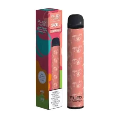 Blue Rez Peach Disposable Vape (2400 Puffs) by Flex Vape