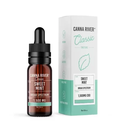 Canna River CBD Oil – Classic Broad Spectrum Tincture Sweet Mint - Vape Store