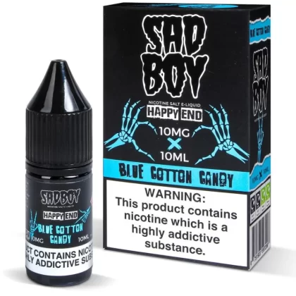 Sadboy Blue cotton Candy Nic Salt Vape Juice - 10 Pack - 10mg