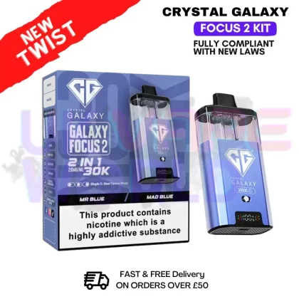 Mr Blue Crystal Galaxy 30K Focus 2 Puff Kit - Ecigpremium