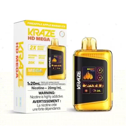 Kraze HD Mega – Pineapple Apple Mango Ice - Eliquidsupply