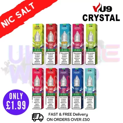 VU9 Crystal Nic Salt E-liquids – ANY 3 For £5.97