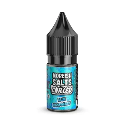 BLUE RASPBERRY CHILLED NICOTINE SALT E-LIQUID BY MOREISH SALTS - Nicotine Strength#10ml Bottle - 10mg Nicotine>10ml Bottle - 20mg Nicotine