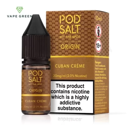 Cuban Creme Nic Salt E-Liquid by Pod Salt Origin - Eliquidsupply