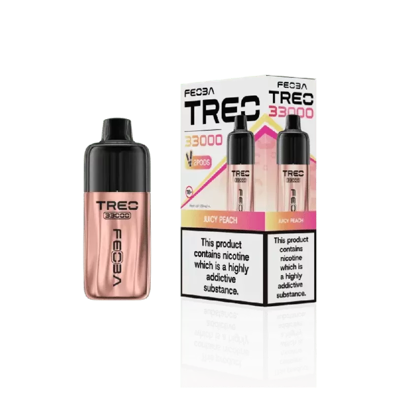 Feoba Treo 33000 Prefilled Pod Kit Juicy Peach - Nicotine Strength#20mg