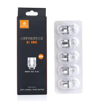 Geekvape Super Mesh X1/X2 Coils 5pcs/pack - Color#Super mesh X1 0.2Ω>Super mesh X2 0.4Ω