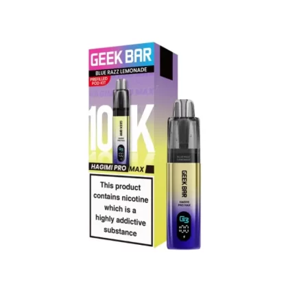 Geek Bar Hagimi Pro Max 10K Prefilled Pod Kit Blue Razz Lemonade - 20mg