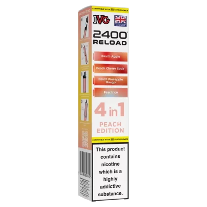 Peach Edition IVG 2400 Refill Pods - Vapeshop Co