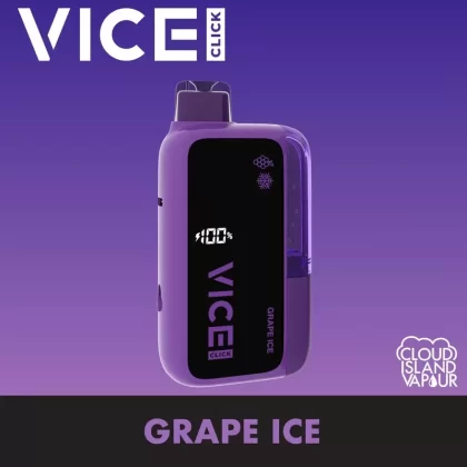 VICE CLICK Disposable Vape – Grape Ice