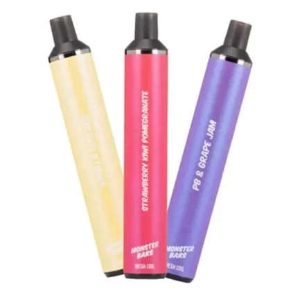 Monster Bars XL Vape - Single Pack; Custard Banana, Custard Butterscotch; Vape Product