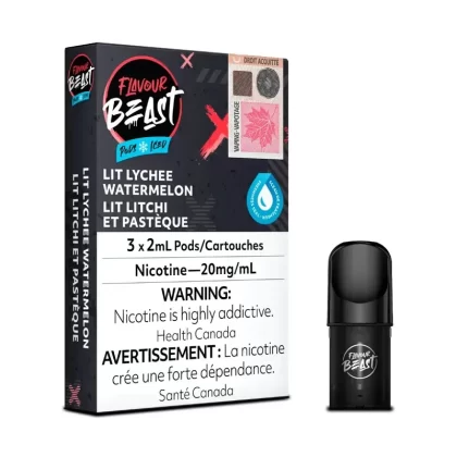 Flavour Beast Pods – Lit Lychee Watermelon Iced