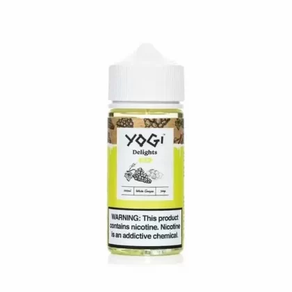 Yogi Delights – White Grape Ice eJuice 100ml - Nicotine Level#0 mg>3 mg>6 mg