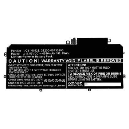 Batteries N Accessories BNA-WB-P10551 Laptop Battery – Li-Pol, 11.55V, 4550mAh, Ultra High Capacity – Replacement for Asus C31N1528 Battery