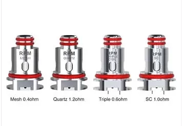 SMOK RPM 40 REPLACEMENT COIL (5 PACK) - Ohm#Mesh 0.4 Ohm>Quartz 1.2 Ohm>Single Coil 1.0 Ohm Ni>Triple Coil 0.6 Ohm>0.3 Ohm MTL Mesh - 5 Pack