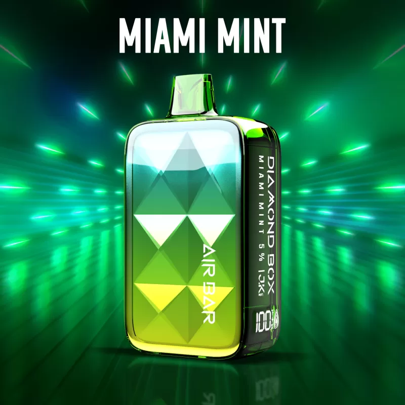 AirBar Diamond Box Disposable-Miami Mint 50mg (20000 Puffs)