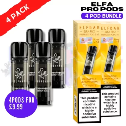 Pineapple Lemon Soda ELFA Pro Pods – Pack Of 4 PODS