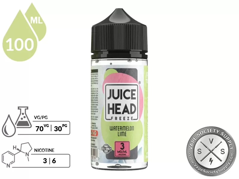 Watermelon Lime Juice Head Freeze 100ml - Vape Product, Vape Product - Image 2