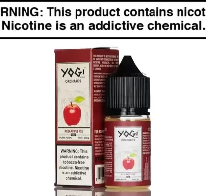 RED APPLE ICE BY YOGI ORCHARDS SALT 30ML - Vape Product, Vape Product (095747)
