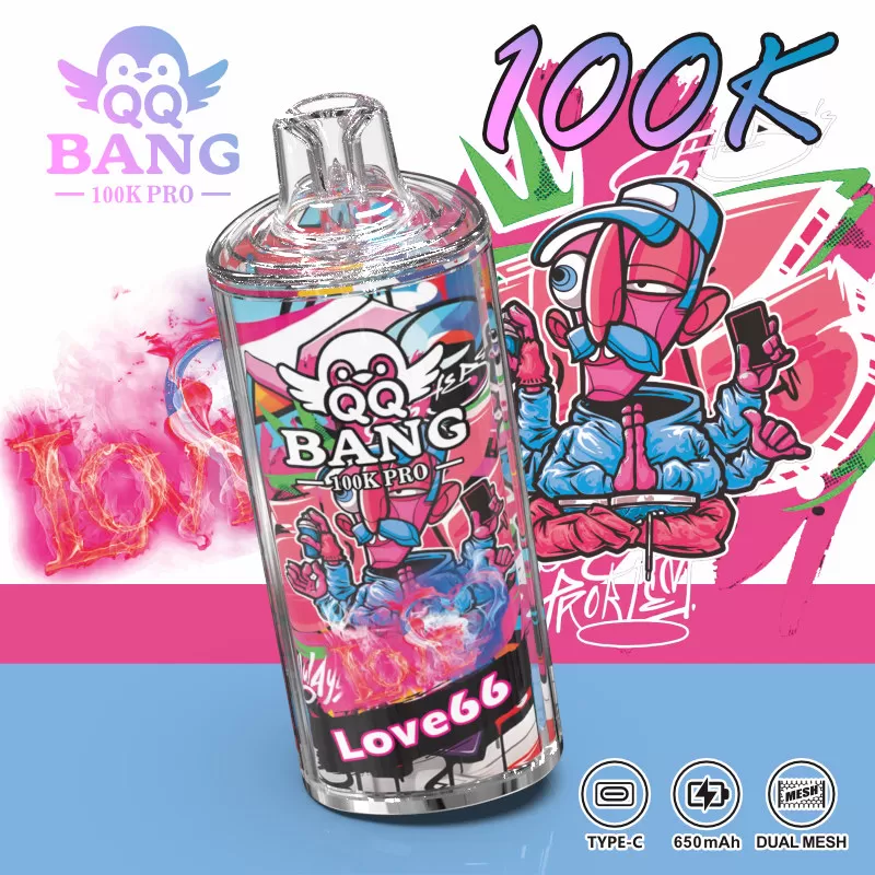 QQ BANG 100K Pro | 100000 puffs, dual mesh, 650mAh Type-C, 12 tastes, bulk disposable vape - Image 2