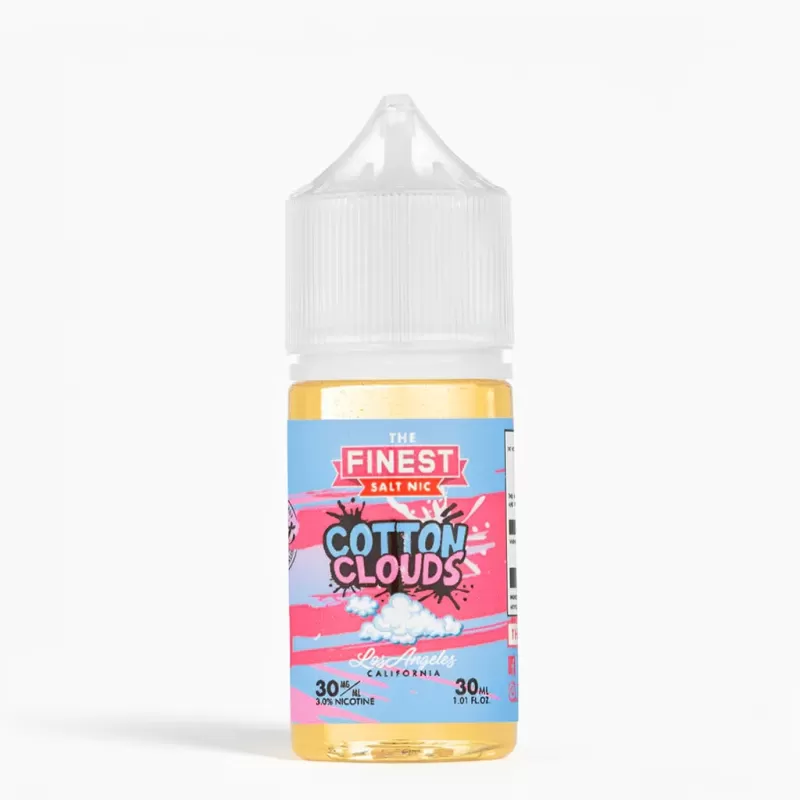 Finest SaltNic Cotton Clouds 30mL – Pre-Steeped Cotton Candy - Vape Product, Vape Product - Image 2