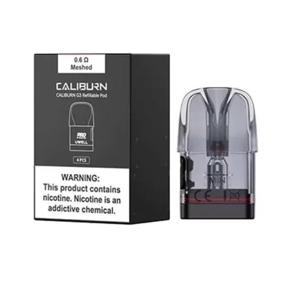 UWELL Caliburn G3 Replacement Pod - 4 Pack; 0.6ohm, 0.9ohm