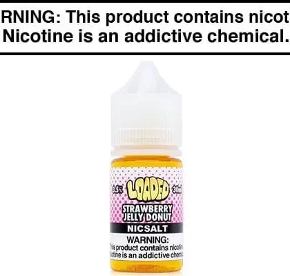 STRAWBERRY JELLY DONUT BY LOADED NIC SALT 30ML - Vapejuice