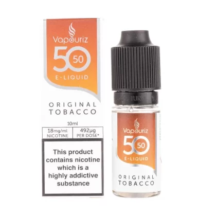 Original Tobacco 50/50 E-Liquid by Vapouriz - 12mg