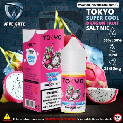 Tokyo Super Cool Dragonfruit Saltnic 30ml - 30 mg - 30 ml