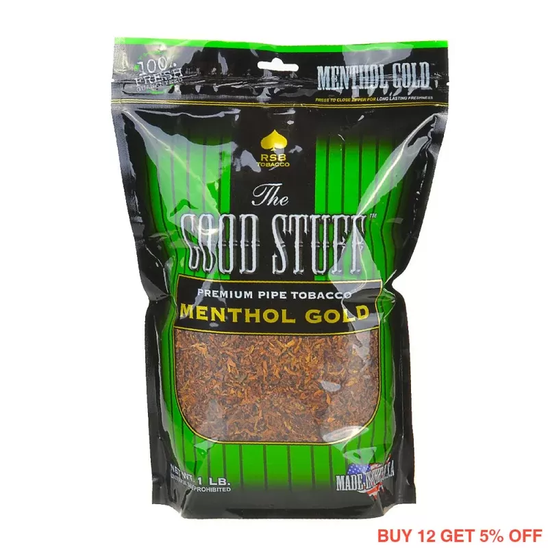 Good Stuff Menthol Gold Pipe Tobacco 16 oz. Bag