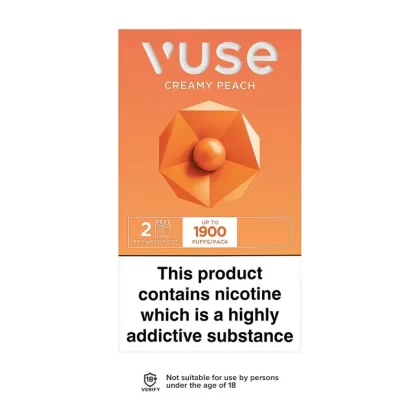 Vuse Pro Creamy Peach Pods (2 Pack) - Strength#12mg>18mg