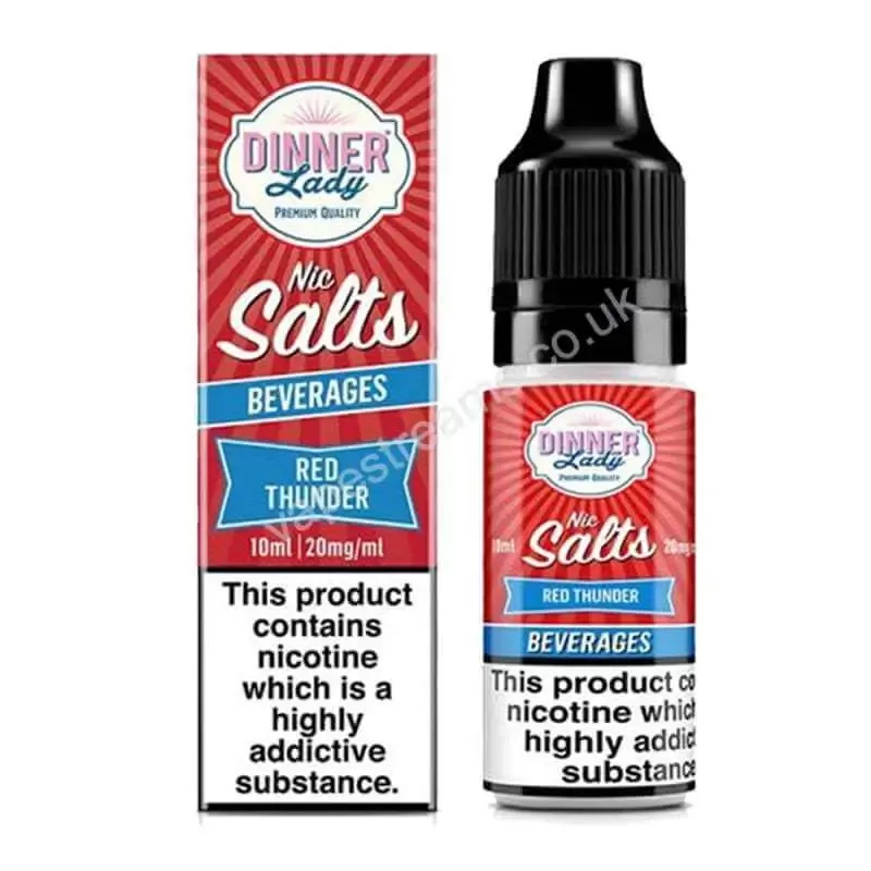 Dinner Lady Red Thunder Nic Salt E-Liquid - Vapestreams Co