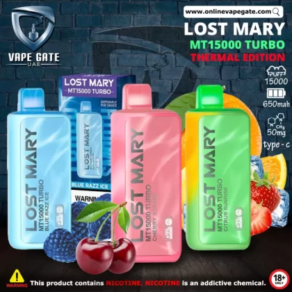 Lost Mary MT15000 Turbo Thermal Edition Rechargeable Disposable Vape - Miami Mint / 50 mg