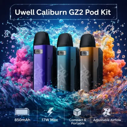 Uwell Caliburn GZ2 Pod Kit - Silver - Vapeciga